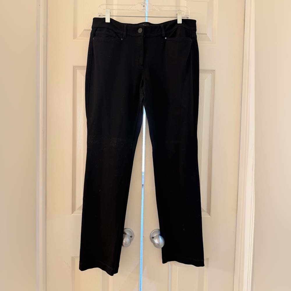 White House Black Market Black Straight-Leg Pants
